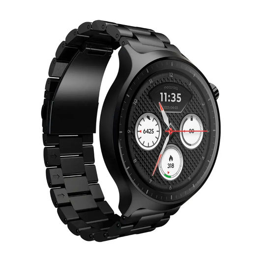 Motorola Smartwatch Moto Watch + Correa De Acero Negro