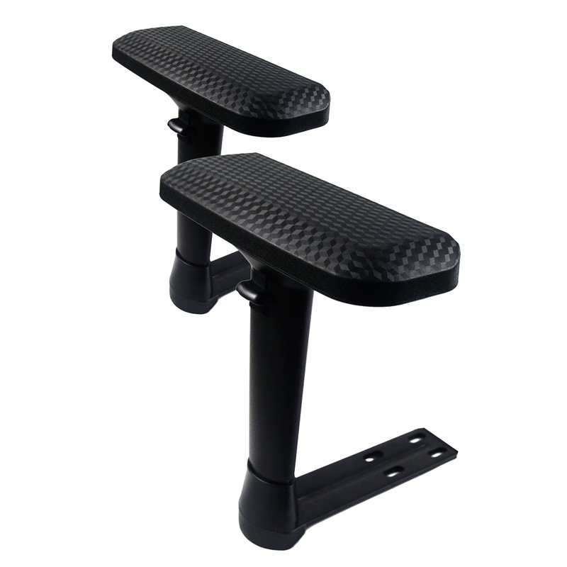 Reposabrazos 4D Fibra de Carbono Dragster Negro