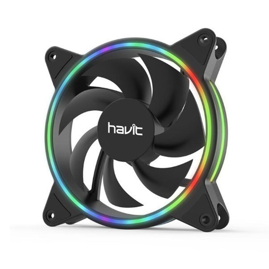 Kit de Ventiladores Gamenote Havit F2092 RGB Negro
