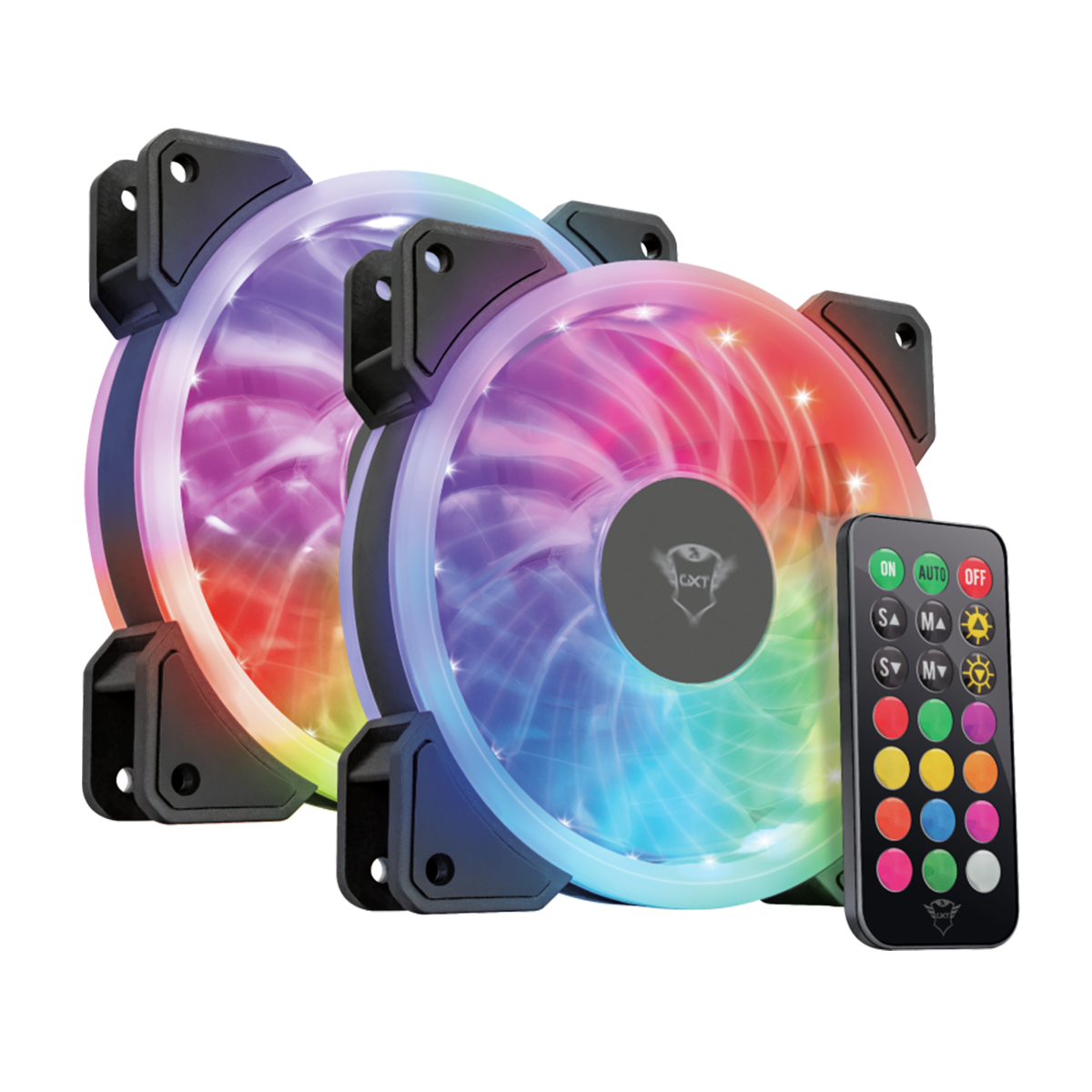 Ventilador Led Illuminated 2 Unidades Gxt 770 Rgb Trust