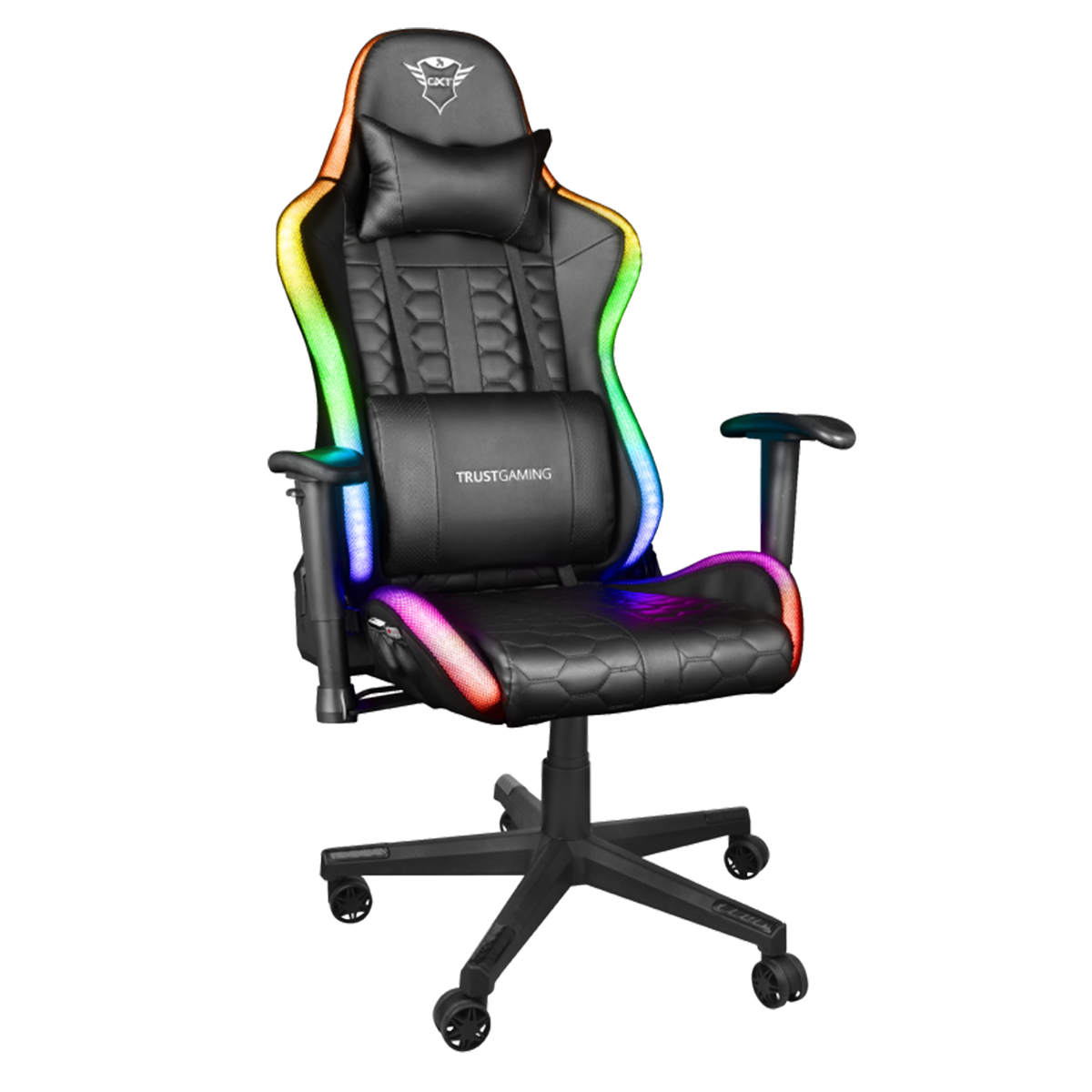 Silla Gamer Rizza Rgb Trust Gxt 716 Negra