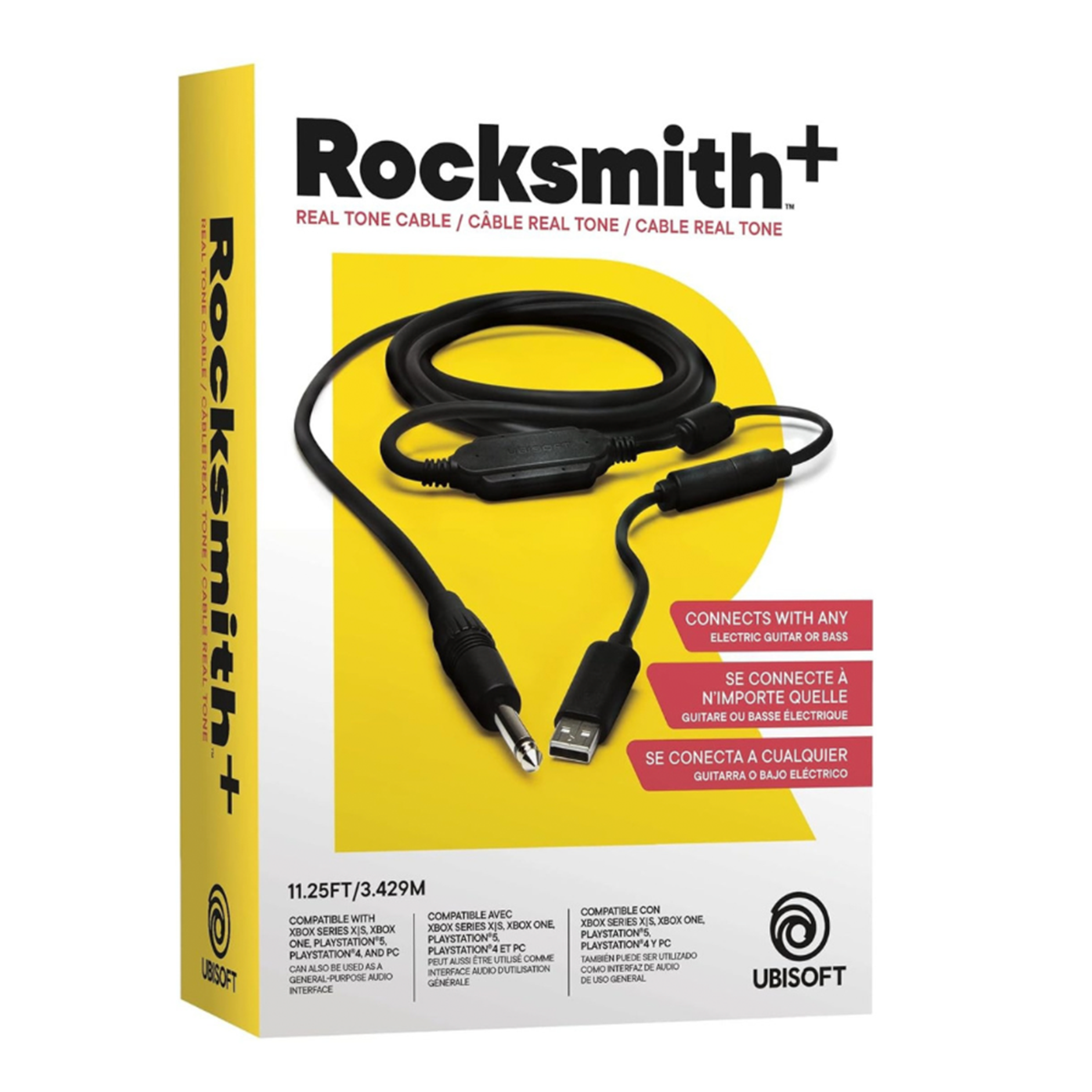 Cable Ubisoft Rocksmith Real Tone Negro