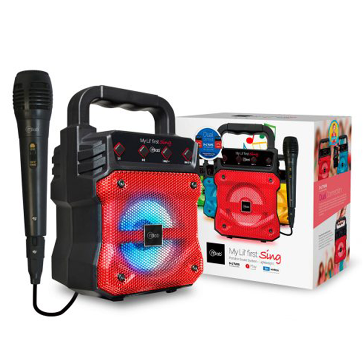 Parlante Bluetooth Microlab Karaoke Lil Tws Rojo