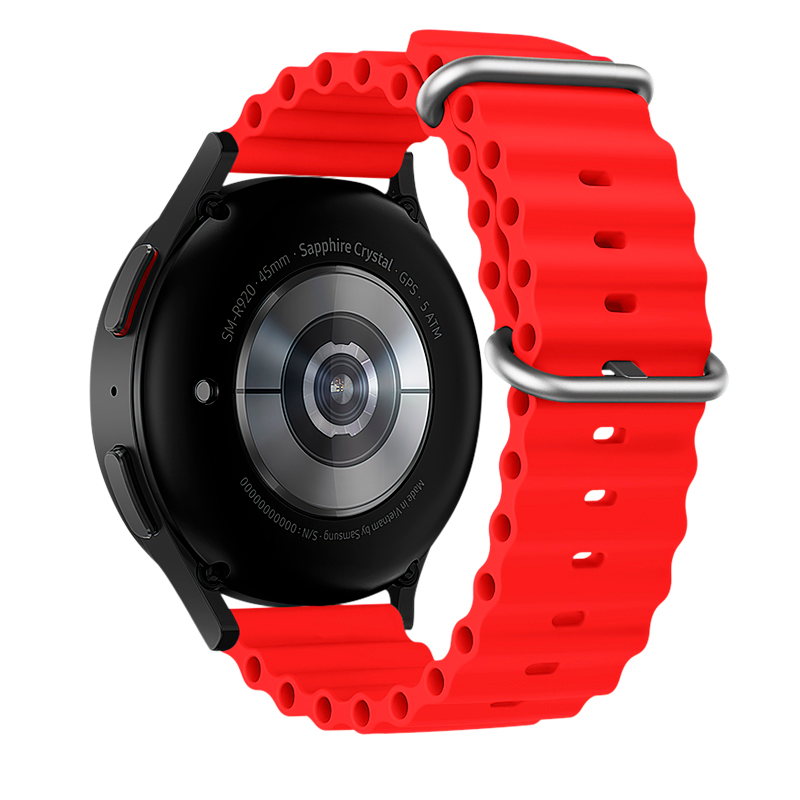 Correa Silicona Smarwatch Universal Hoco Wh01 20mm Rojo