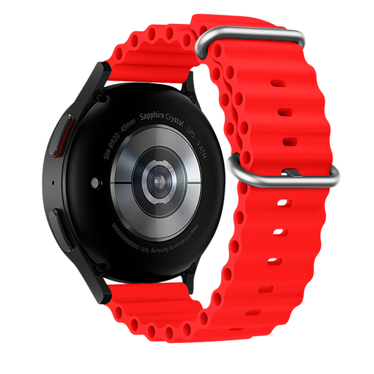Correa Silicona Smarwatch Universal Hoco Wh01 20mm Rojo