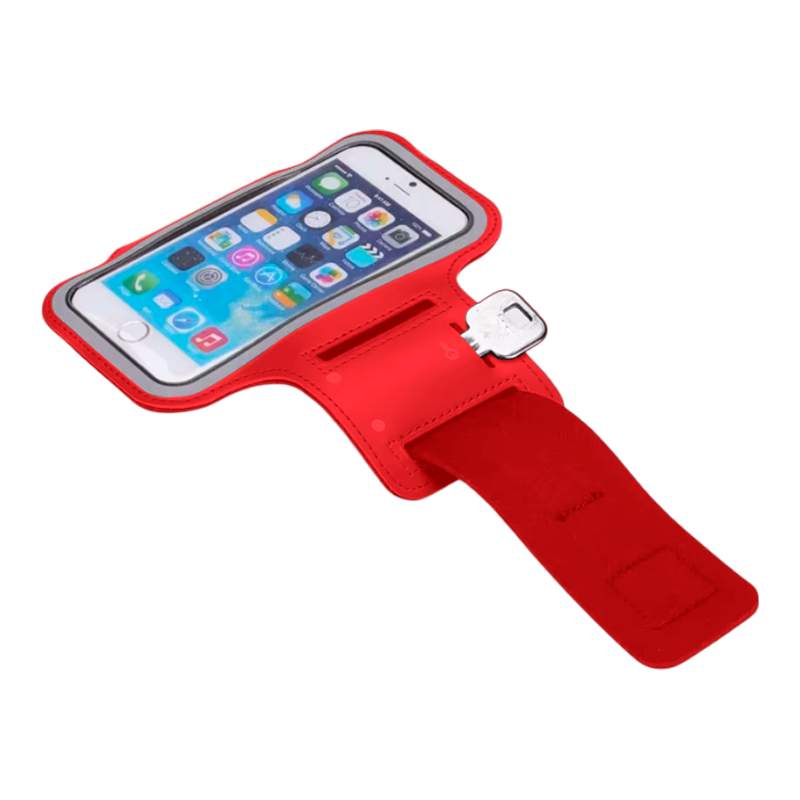 Brazalete Deportivo Funda Correr Para Celular Xxl Hasta 7 Pulgadas Rojo – imagen 2