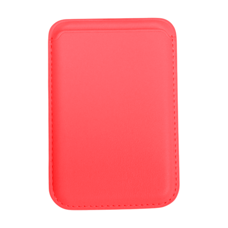 Tarjetero Magnetico Magsafe Para iPhone Color Rojo
