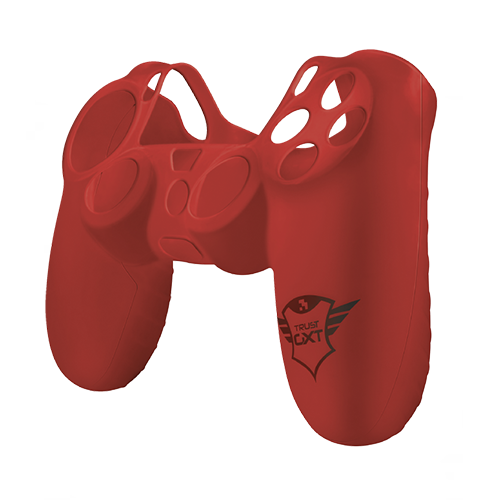 Protector Silicona Rubber Skin Joystick Ps4 Rojo Trust