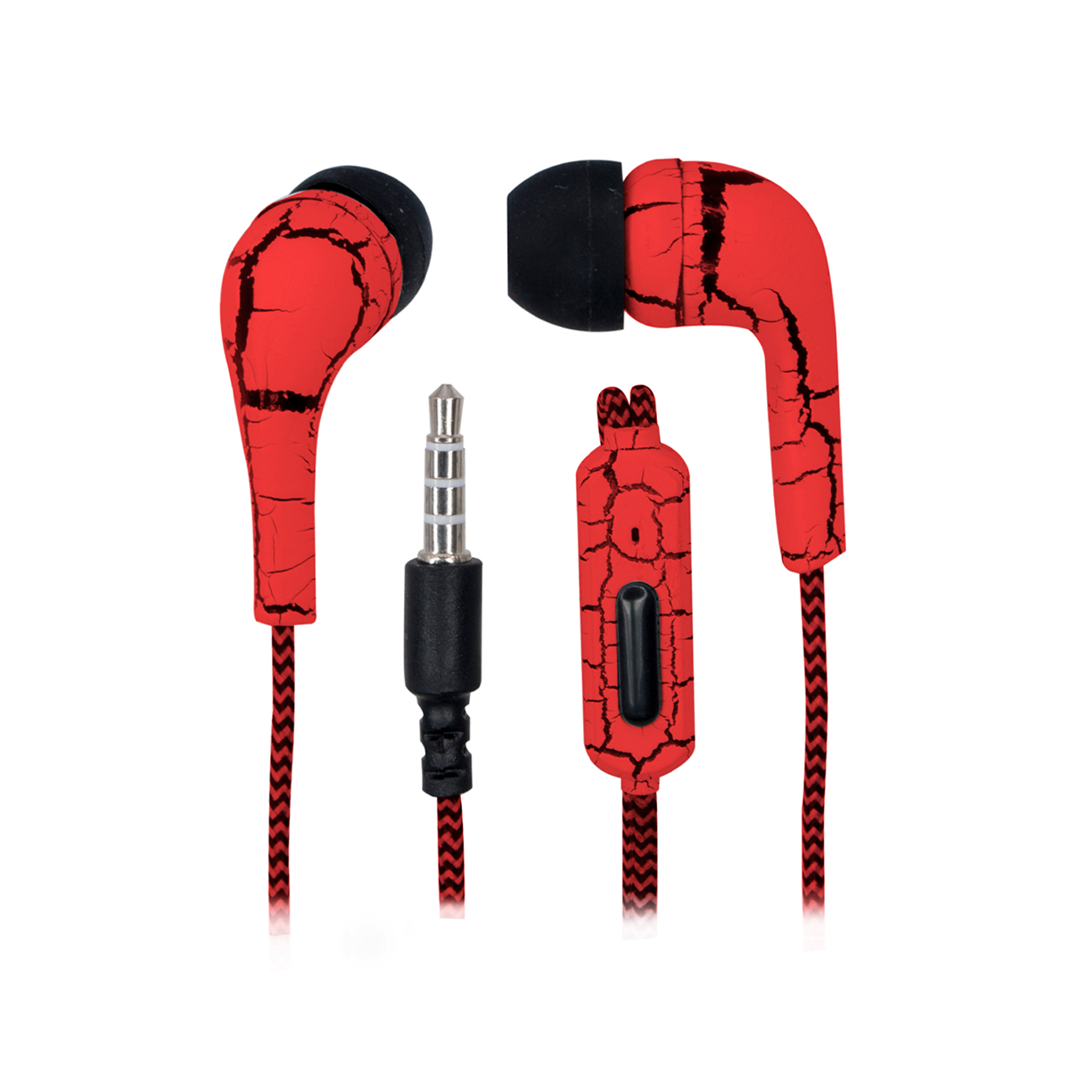 Audifonos In Ear Earphones Microlab Skunk Rojo