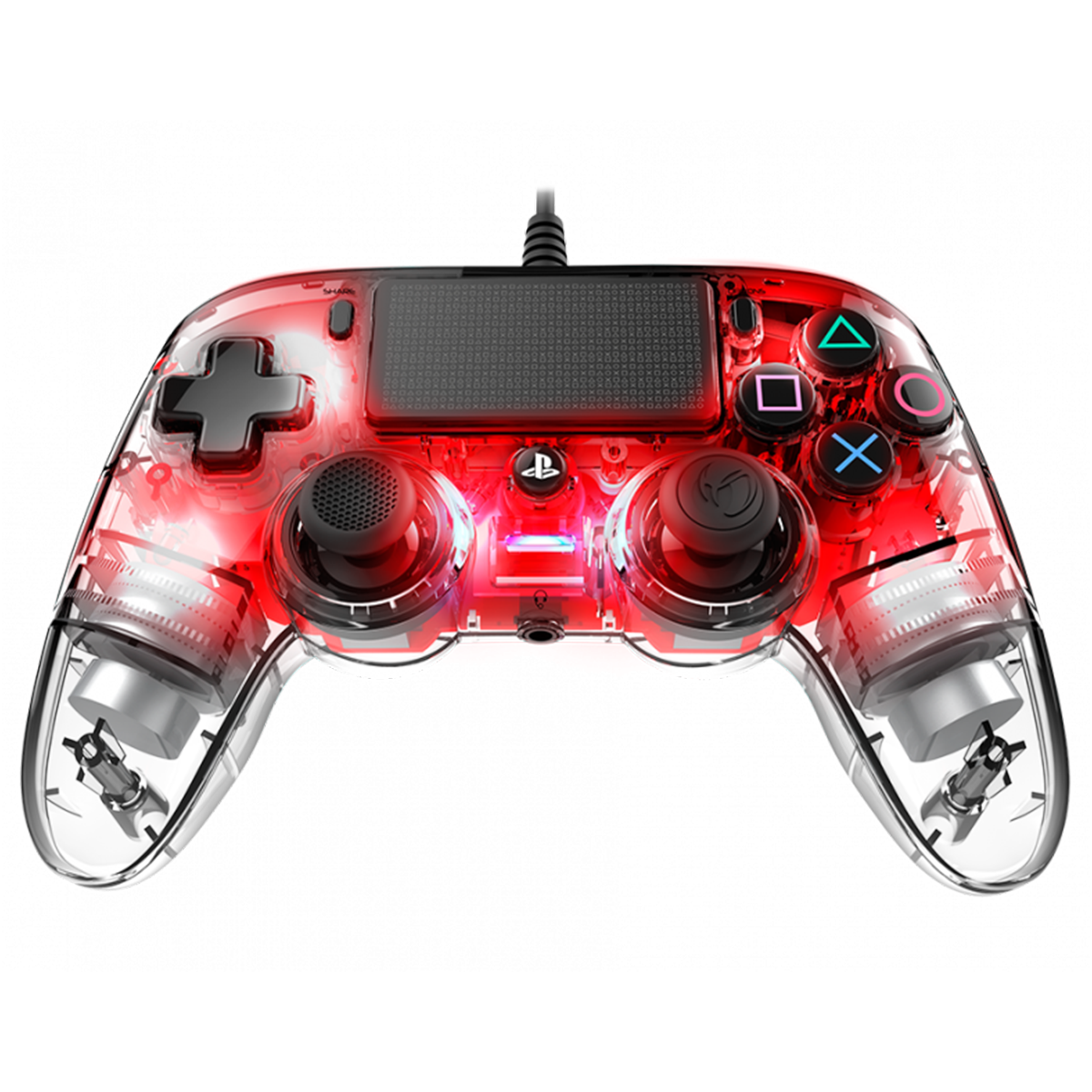 Control PS4 Pc Nacon Compact Illuminated Con Cable Rojo