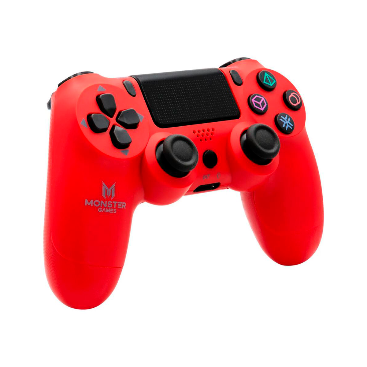 Control Inalambrico Ps4 Monster Double Shock Rojo
