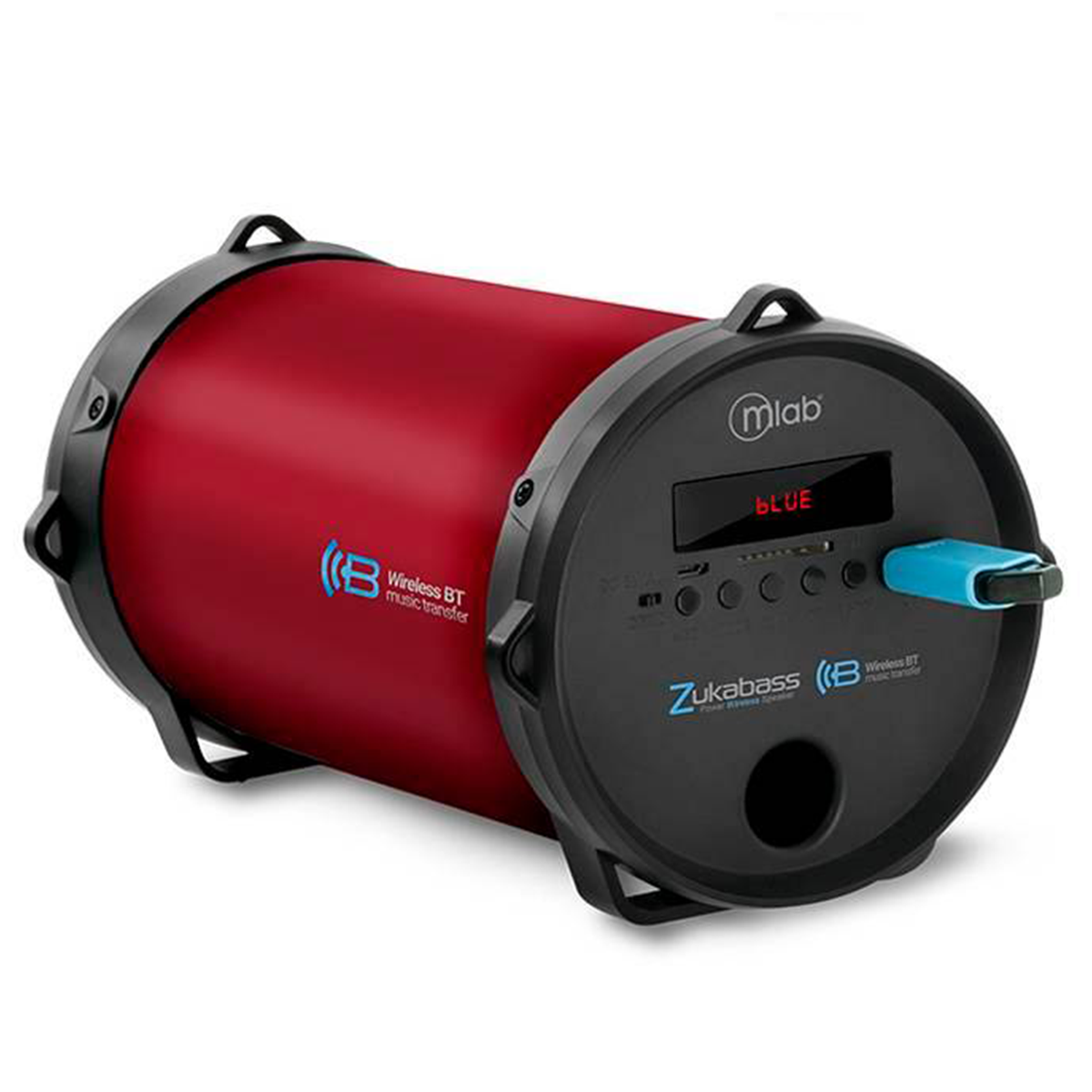 Parlante Bluetooth Microlab Zuka Fabric Mod 7281 Rojo