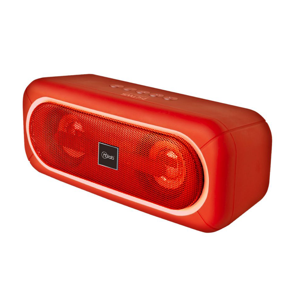 Parlante Bluetooth Microlab Extrem Bass Tws Rojo