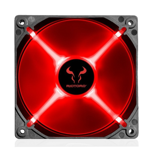 Ventilador Riotoro Cross X Red Fw120 Rojo