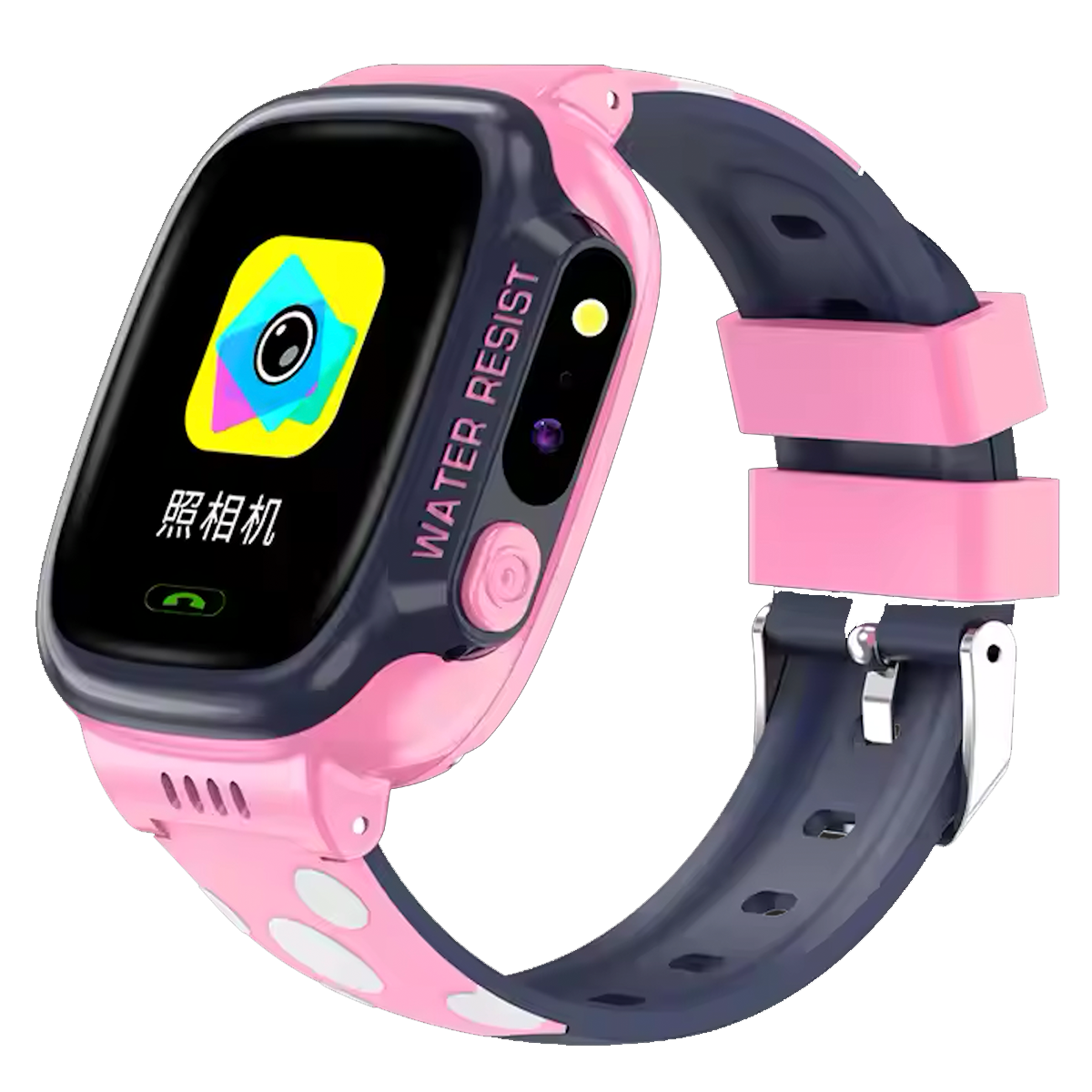 Reloj Smartwatch Para Niños Camara Sos Gps Resistente Al Agua Rosa