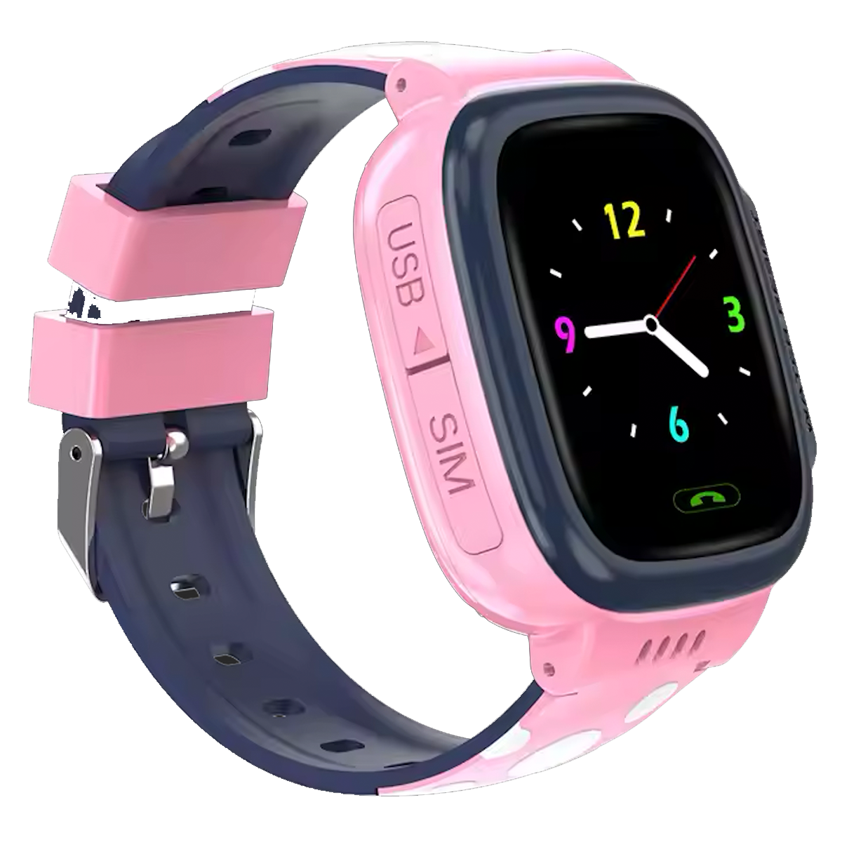Reloj Smartwatch Para Niños Camara Sos Gps Resistente Al Agua Rosa – imagen 3