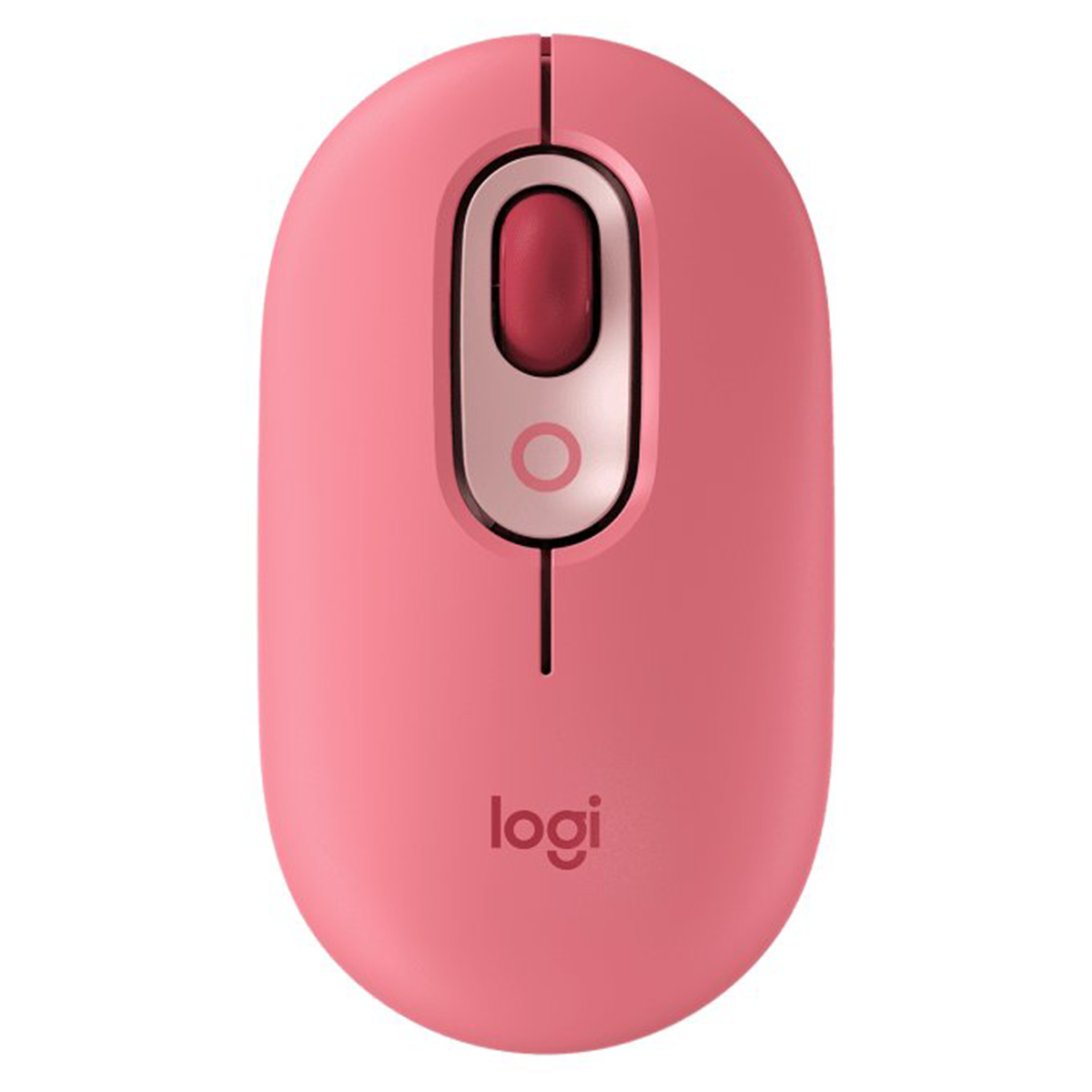 Mouse Bluetooth Logitech Pop Emoji Rosado
