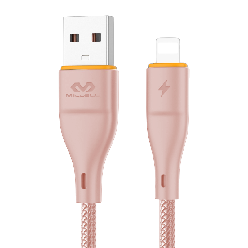 Cable Usb a Lightning Miccell Vq-d06 Rosado