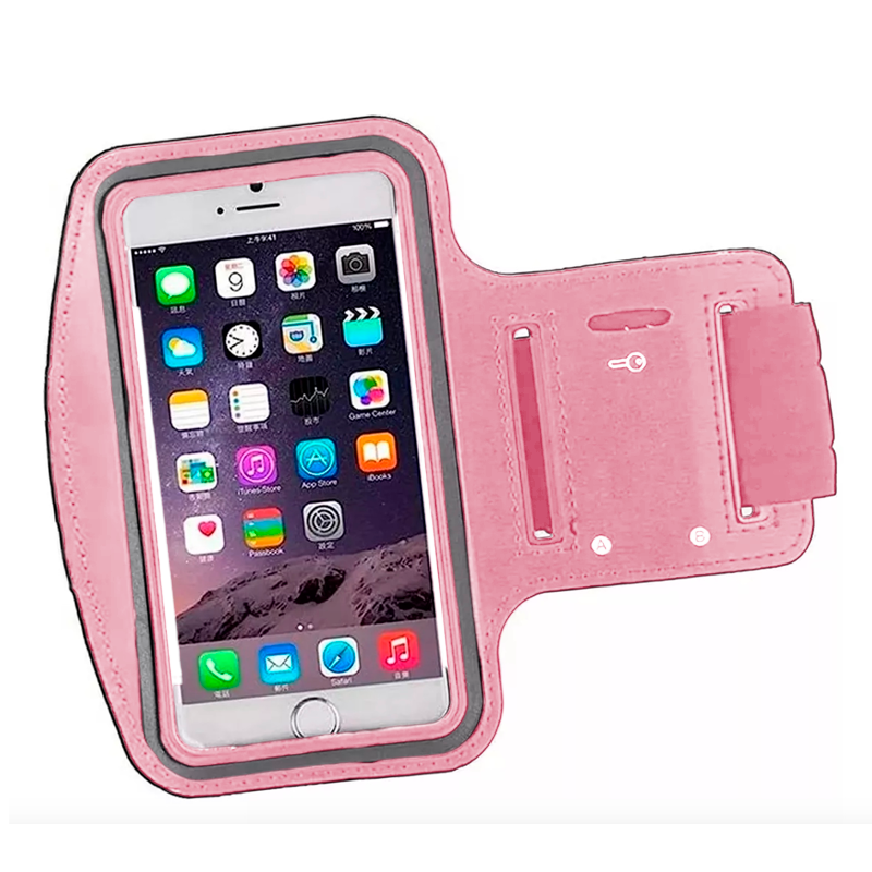 Brazalete Deportivo Funda Correr Para Celular Xxl Hasta 7 Pulgadas Rosa