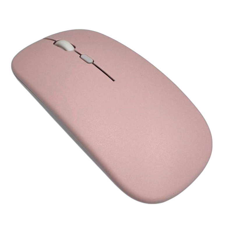 Mouse Dual Bluetooth Wireless 1600 Dpi Recargable Rosado – imagen 2