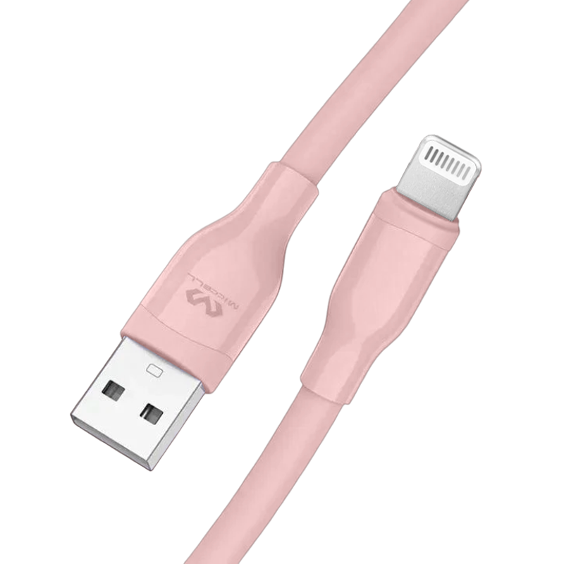 Cable Usb a Lightning 1.2m Miccell Vq-d10 Rosada