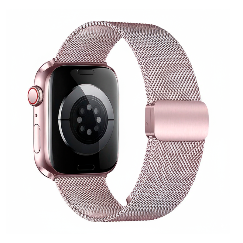 Correa Acero Para Apple Watch Hoco Wa26 38 40 41mm Rosado