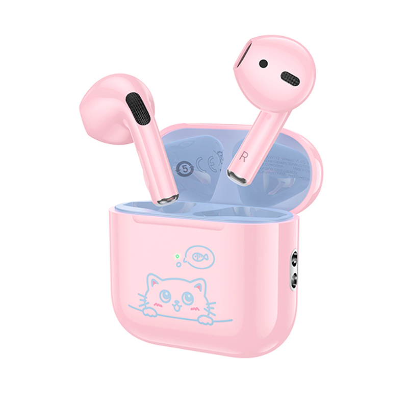 Audífonos Bluetooth Hoco Ew112 Friendly Para Niños Rosa