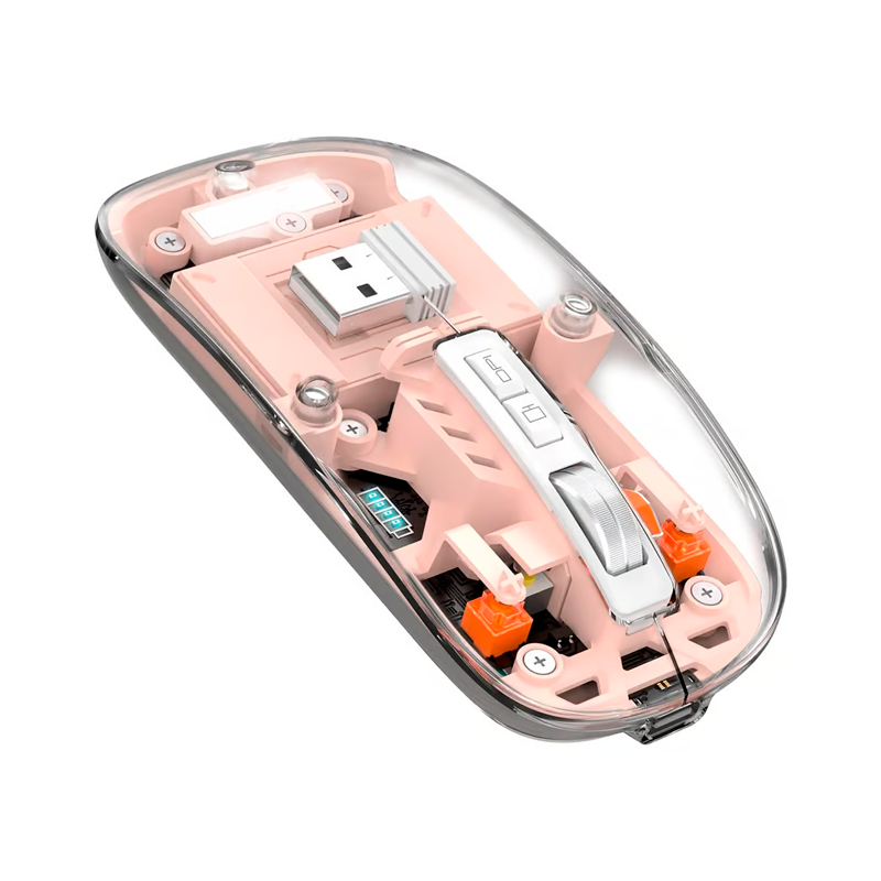Mouse Inalambrico Motomo Mo-0225 1600 Dpi Rosa – imagen 2