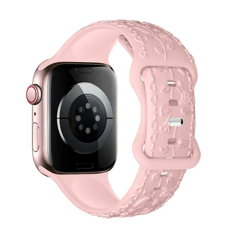Correa Silicona Para Apple Watch Hoco Wa30 42 49mm Rosa
