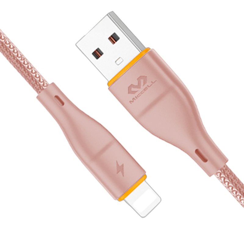 Cable Usb a Lightning Miccell Vq-d06 Rosado – imagen 3
