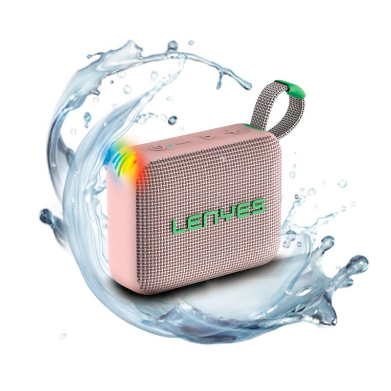 Parlante Bluetooth Lenyes S216 Resistente Al Agua 6w Rosado – imagen 2