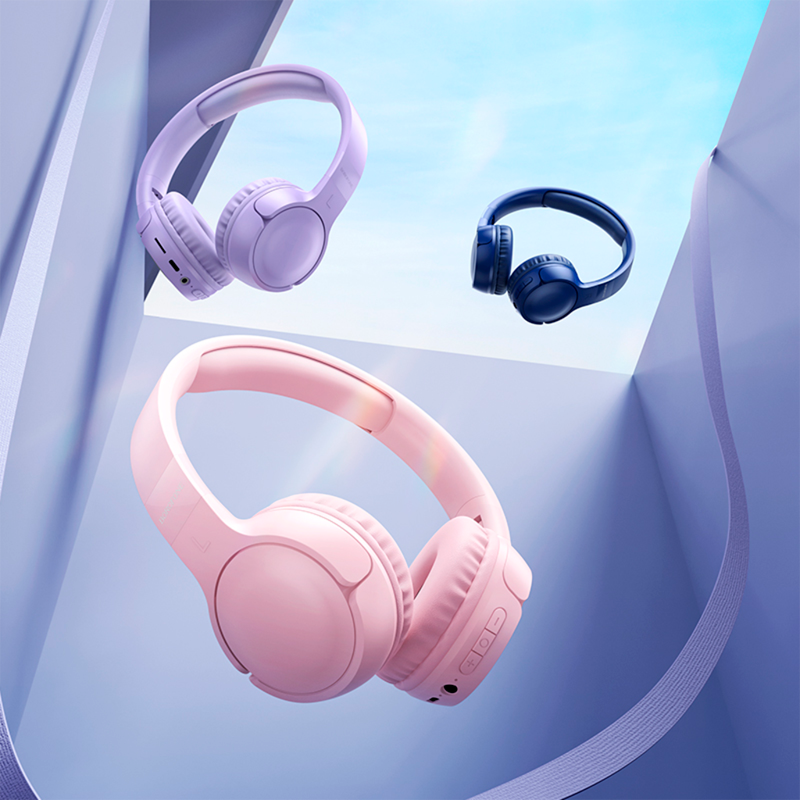 Audífonos Headset Bluetooth Borofone Bo32 Rosado – imagen 2