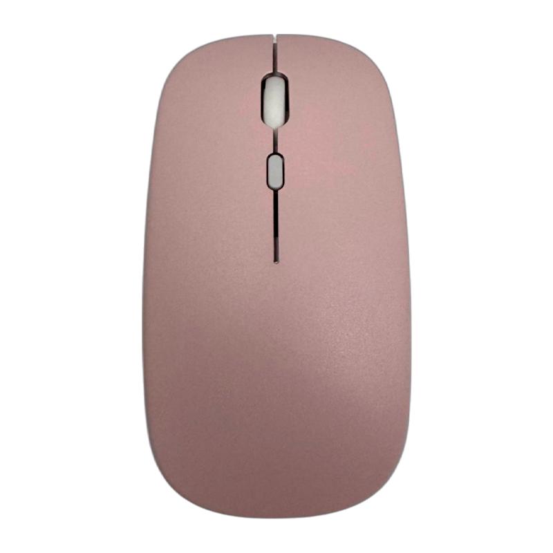 Mouse Dual Bluetooth Wireless 1600 Dpi Recargable Rosado