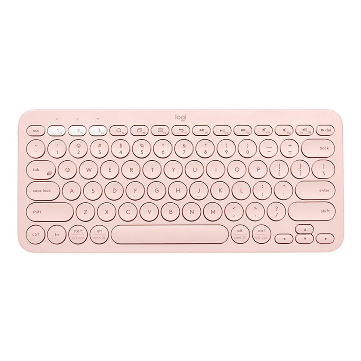 Teclado Multidispositivos Bluetooth Logitech K380 Rosado