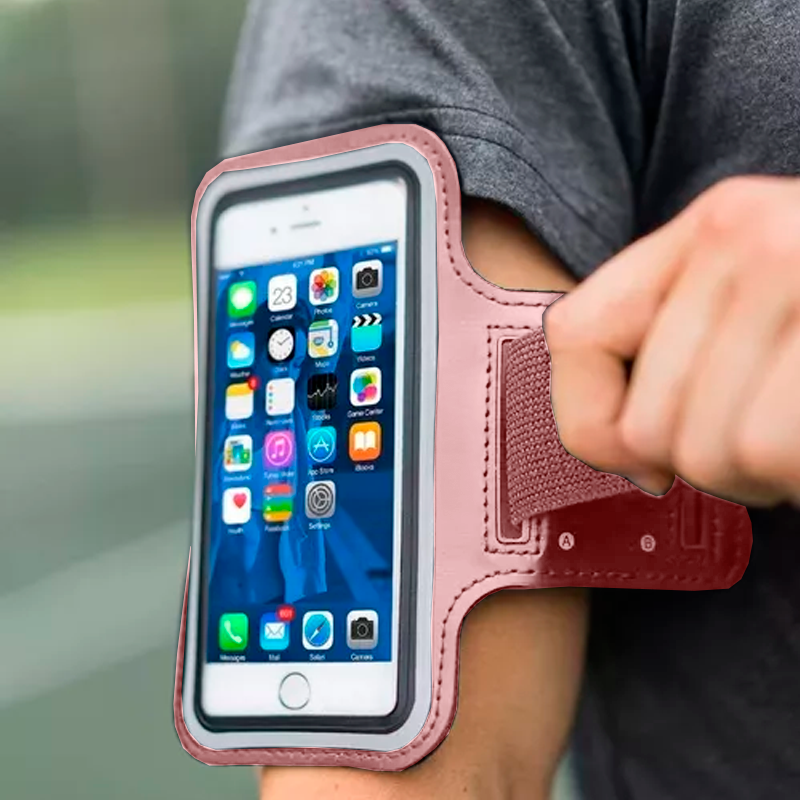 Brazalete Deportivo Funda Correr Para Celular Xxl Hasta 7 Pulgadas Rosa – imagen 3