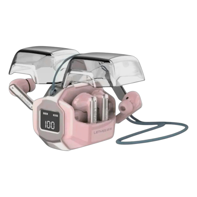 Audífonos In Ear Bluetooth Lenyes Tesla Tws Air 80 Rosado