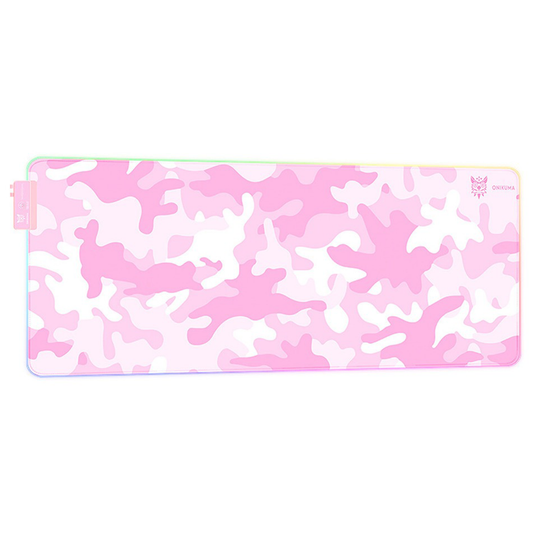 Mousepad Gamer Onikuma G5 Extra Largo 80x30cm Rgb Rosado