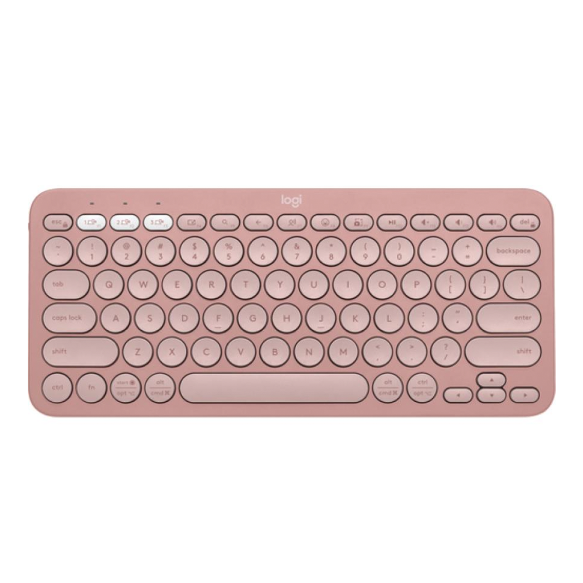 Teclado Bluetooth Logitech Pebble 2 K380s Rosado