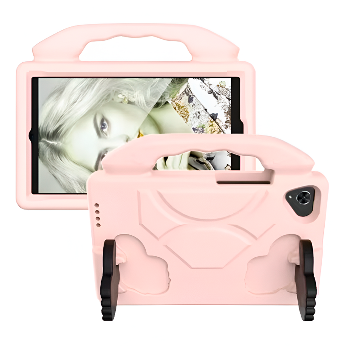 Funda Carcasa Niños Anti Golpes Goma Lenovo M10 Plus Tb-X606f 10.3 Rosa