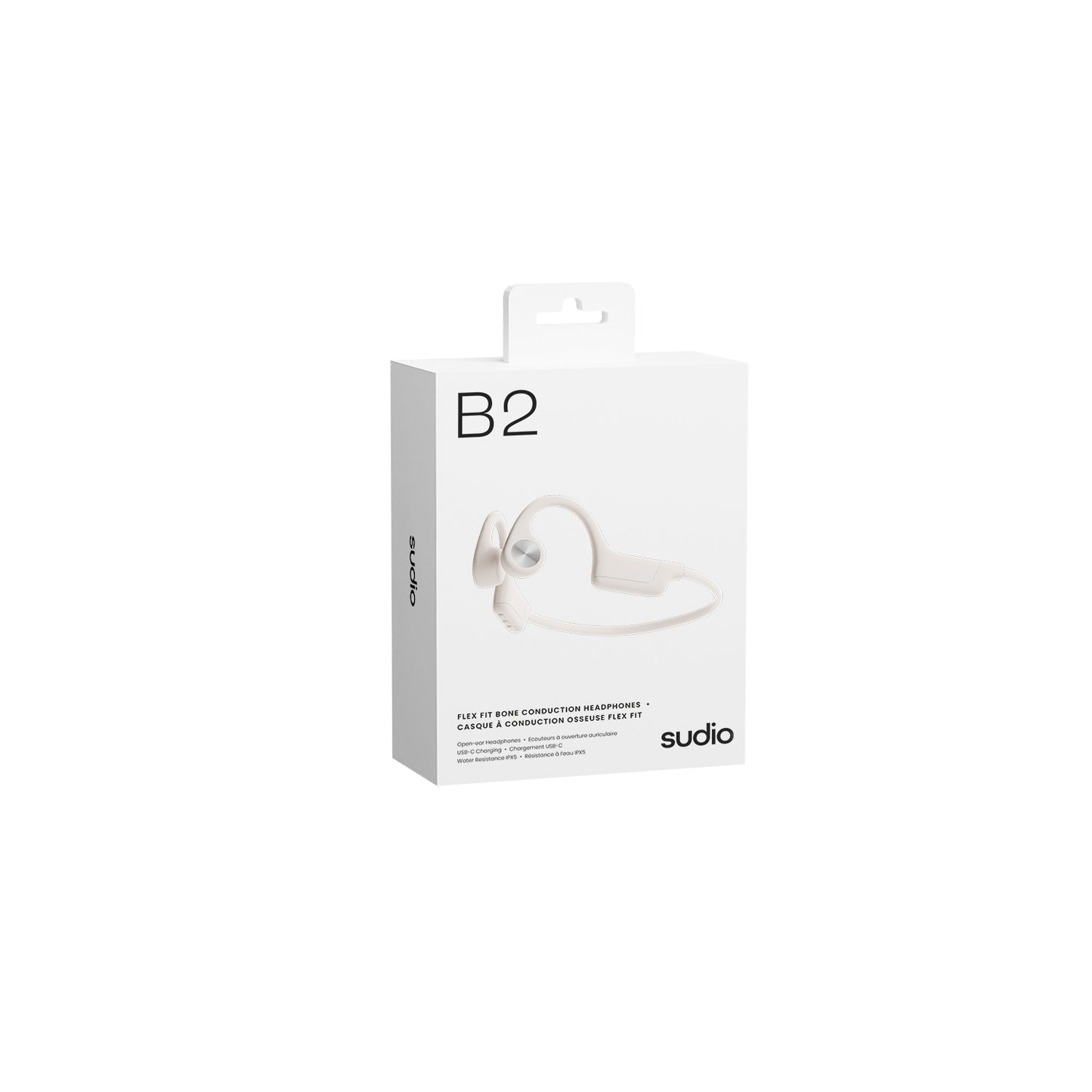 Audífonos Bluetooth Sudio B2 Conducción Osea Blanco – imagen 2