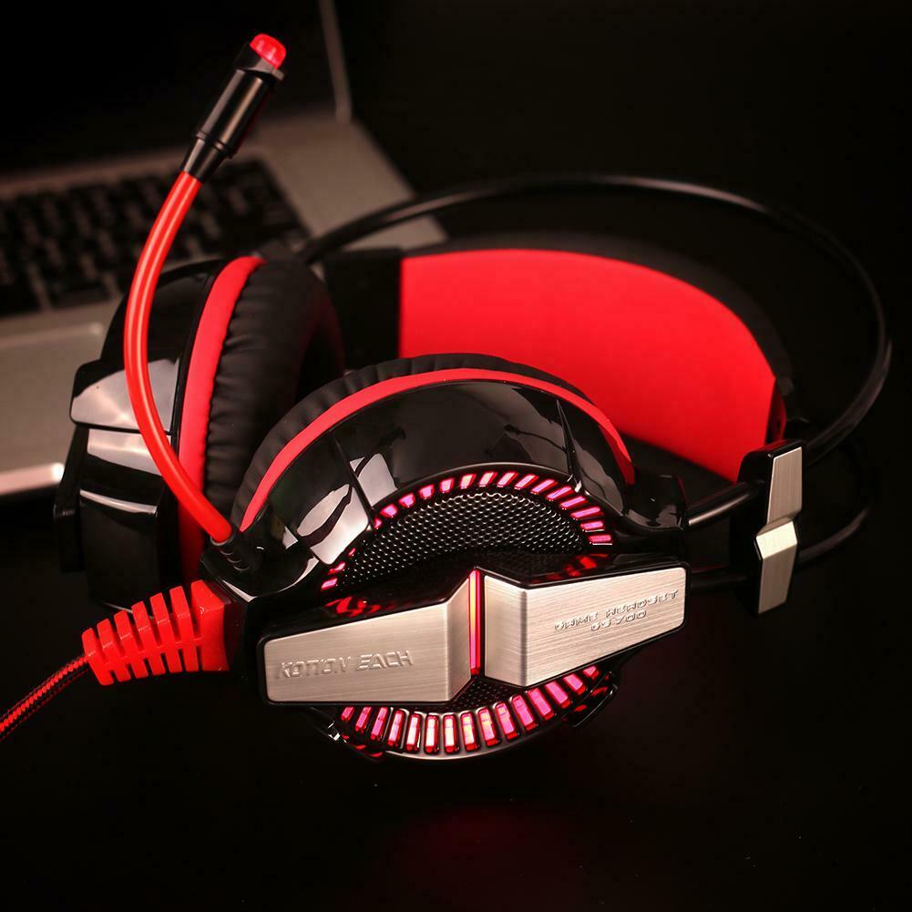 Audifonos Gamer Kotion Each Gs700 Pc PS4 Xbox Rojo – imagen 2
