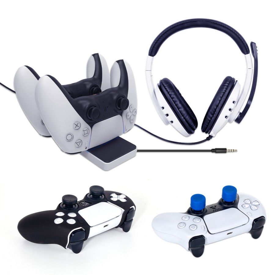 Kit Gamer Ps5 Mikiman 8 En 1 Mkp-0592 Negro – imagen 2