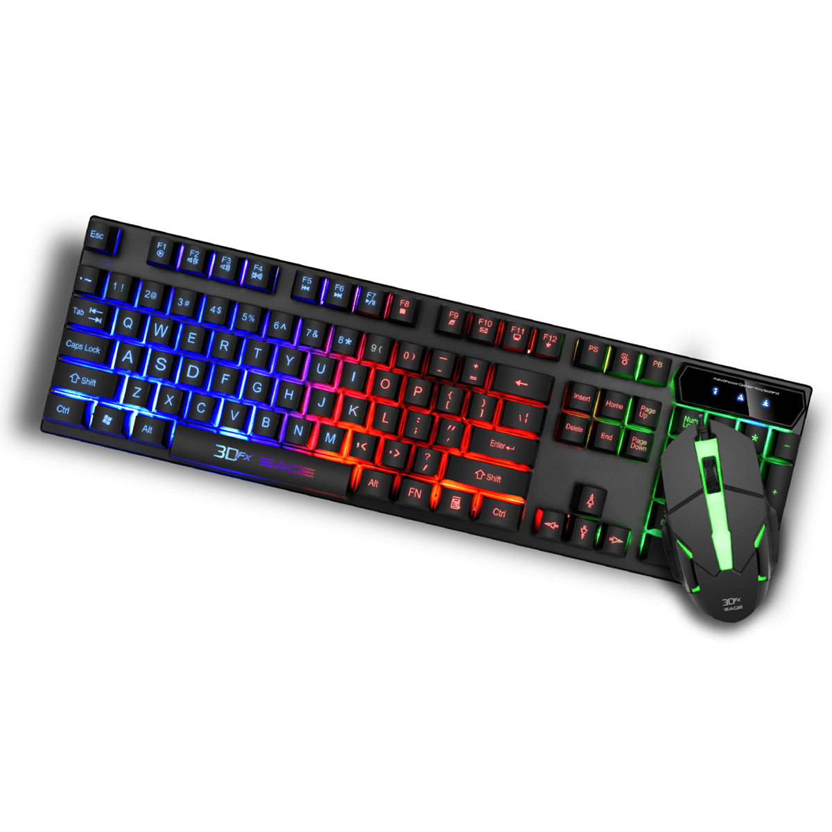 Kit Gamer 3Dfx Sage Teclado + Mouse Negro