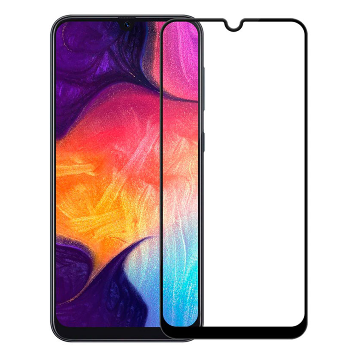 Samsung Galaxy A10 Vidrio Templado Full Pegamento
