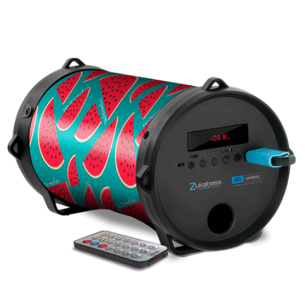 Parlante Bluetooth Microlab Zuka Speaker Watermelon Mod 8490 Verde