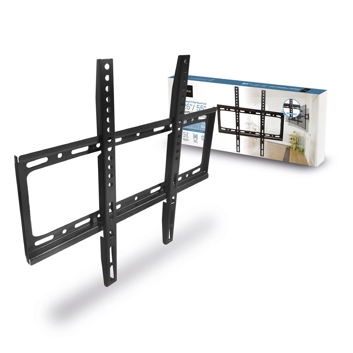 Soporte Fijo Tv Lcd Led 26-55 Microlab Negro