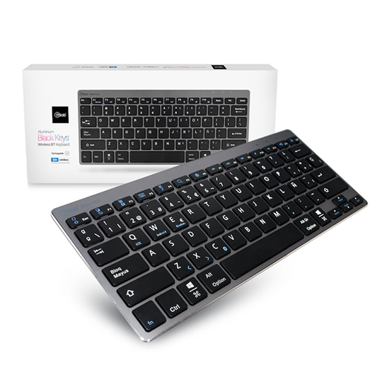 Teclado Inalámbrico Bluetooth Microlab Aluminio Gris