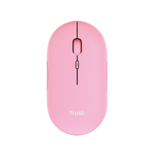 Mouse Inalambrico Bluetooth Trust Puck Dual Recargable Rosa