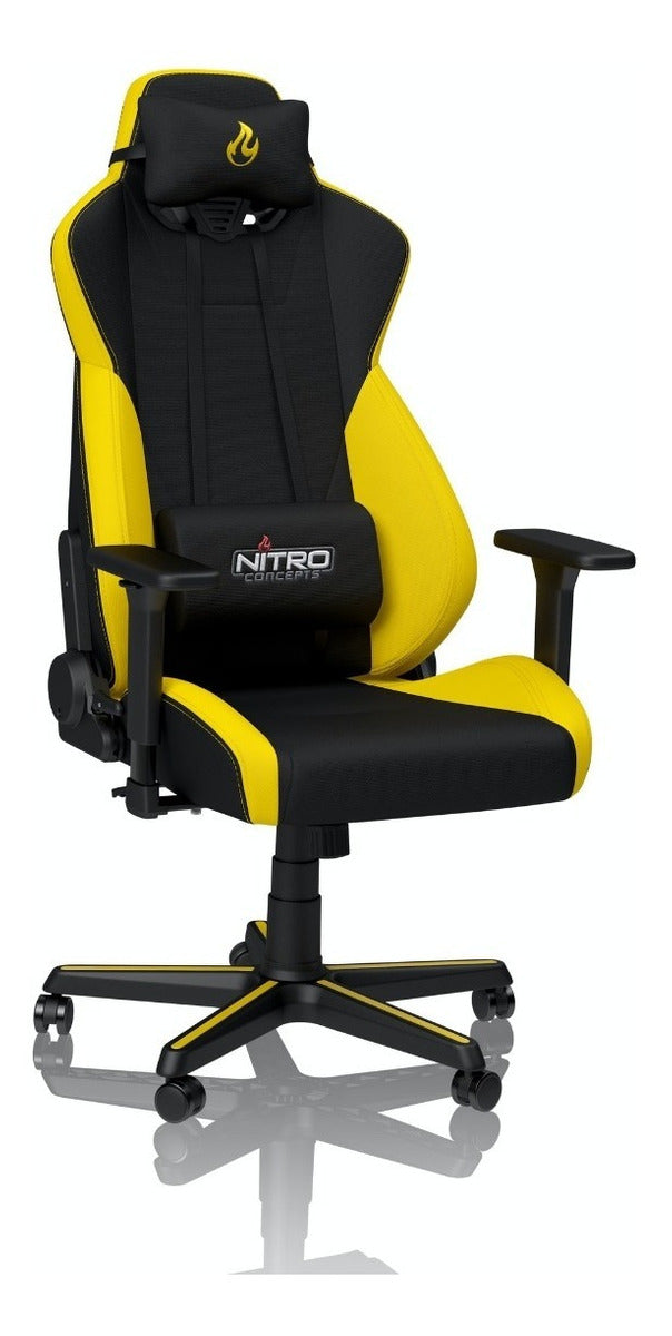Silla Gamer Profesional Nitro Concepts S300 Negro Amarillo – imagen 2