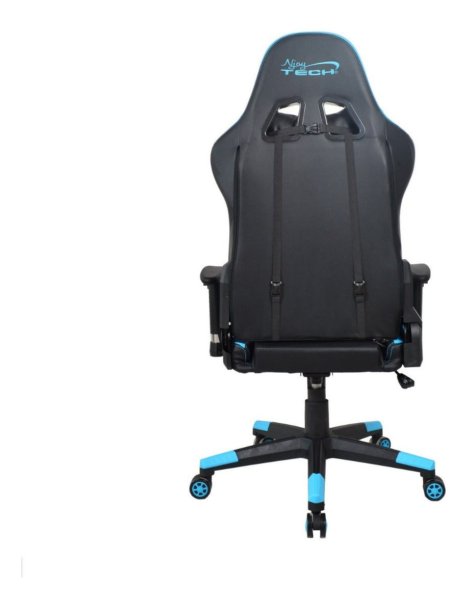 Silla Gamer Stratos Njoytech 2d 180° Negro Azul – imagen 4